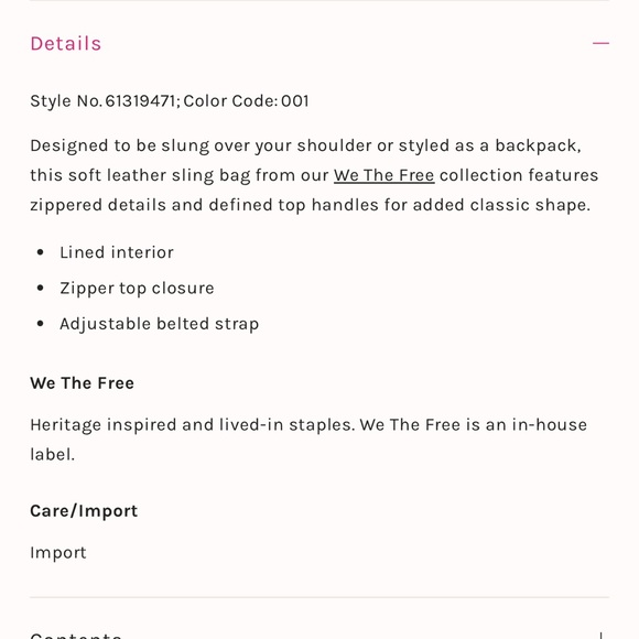 Free people We The Free Soho Convertible Sling (cross body backpack) - Picture 6 of 15